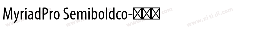 MyriadPro Semiboldco字体转换